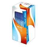 Paper Mate InkJoy 100RT Blue Retractable Ballpoint Pen 1.0mm Medium Tip Pack of 50