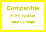 Compatible 202X High Yield Yellow Laser Toner Cartridge - 2500 Pages