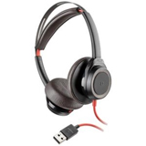 Poly Blackwire 7225 Boomless USB-A Over the Head Wired Stereo Headset with Active Noise Cancelling