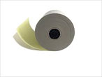 76X76mm 2Ply White/Yellow Carbonless Non Thermal Paper Rolls