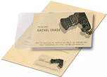 Self-adhesive Business Card Holder Pockets, Short Side Opening, Pack of 10