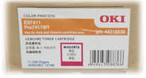 OKI 44318638 Laser Toner Cartridge Magenta - 11,500 Pages