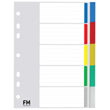Indices A5 5 Tab Polypropylene Coloured Waterproof and Wipe Clean