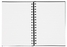 A5, 8mm Ruled Lines 160 Sheets Spiral Notebook.