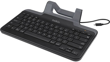 Belkin B2B130 Wired Tablet Keyboard w/ Stand for iPad (Lightning Connector)
