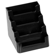 Business Card Holder 4 Tier Landscape Black