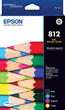 Epson 812XL High Capacity Ink Cartridges Value Pack - Black, Cyan, Magenta, Yellow