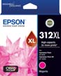 Epson 312XL High Capacity Magenta Ink Cartridge, 830 Pages.