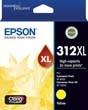 Epson 312XL High Capacity Yellow Ink Cartridge, 830 Pages.