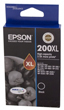 Epson 200XL Black High Yield Ink Cartridge, 500 Pages.