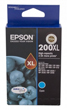Epson 200XL Cyan High Yield Ink Cartridge, 450 Pages.