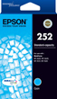 Epson 252 Cyan Std Capacity Ink Cartridge, 350 Pages.