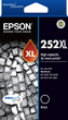 Epson 252XL Black High Yield Ink Cartridge, 1100 Pages.