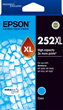 Epson 252XL Cyan High Yield Ink Cartridge, 1100 Pages.