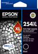 Epson 254XL Black Extra High Yield Ink Cartridge, 2200 Pages.