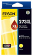 Epson 273XL Yellow High Yield Ink Cartridge, 650 Pages.