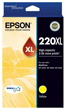 Epson 220XL Yellow High Yield Ink Cartridge, 450 Pages.