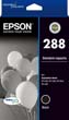 Epson 288 Standard Capacity Black Ink Cartridge, 175 Pages.