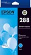 Epson 288 Standard Capacity Cyan Ink Cartridge, 165 Pages.