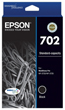Epson 702 Black Ink Cartridge, 350 Pages.