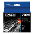 Epson 702XL Black High Yield Ink Cartridge, 1100 Pages.