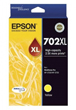 Epson 702XL Yellow High Yield Ink Cartridge, 950 Pages.