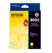 Epson 802XL Yellow High Yield Ink Cartridge, 1900 Pages.