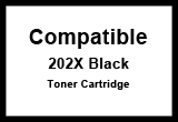 Compatible 202X High Yield Black Laser Toner Cartridge - 3200 Pages