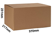 Corrugated Cardboard Carton Size 11 370X217X231MM