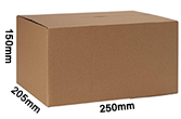 Corrugated Cardboard Carton Size 1 250X205X150  MM