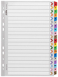 Index Dividers 20 Tabs A-Z Alphabetical Cardboard  Coloured