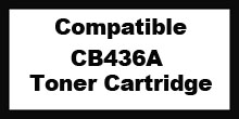 Compatible HP 36A Black LaserJet Toner Cartridge - 2000 Pages