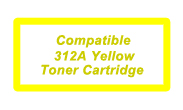 Compatible 312A Yellow Toner Cartridge, 2700 Pages.