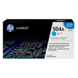 HP 504A Cyan Original LaserJet Toner Cartridge, CE251A