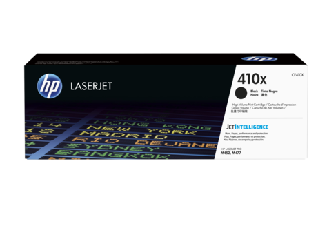 HP 410X (CF410X) High Yield Black Laser Toner Cartridge - 6500 Pages