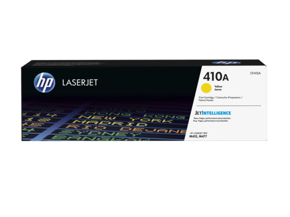 HP 410A (CF412A) Yellow Laser Toner Cartridge - 2300 Pages