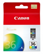 Canon CLI36 Tri Colour Ink Cartridge, 249 Pages.