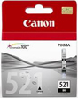 Canon CLI-521BK Black  Ink Cartridge, 250 Pages.