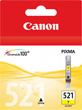Canon CLI-521Y Yellow Ink Cartridge, 505 Pages.