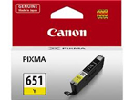 Canon CLI-651Y Yellow Ink Cartridge, 330 Pages.