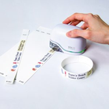 COLOP E-Mark Printable Wristbands, 10 Bands Per Sheet, 10 Sheets Per Pack