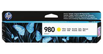 HP 980 Yellow Ink Cartridge, 6,600 Pages.