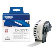 Brother DK22210 Black on White Continuous Paper Label Tape with Permanent Adhesive – 29mm wide, 30.48m long