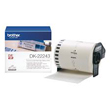 Brother DK-22243 Continuous Paper Label Roll – Black on White, 102mm wide 30.48m long