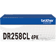 Brother DR258CL Four Pack of Drums Delivers approximately 30,000 pages per drum (3 pages/job).