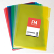 FM Pocket L Shape Clear A4 Assorted 10 Pack