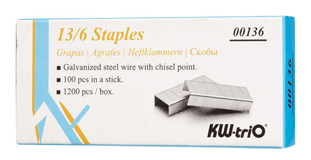 KW-triO Staples 13/6 Box of 1200