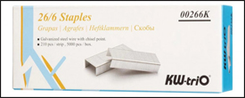 KW-triO Staples 26/6 Box of 5000