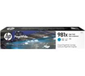 HP 981X Cyan High Yield Ink Cartridge, 10,000 Pages.