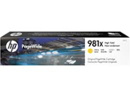 HP 981X Yellow High Yield Ink Cartridge, 10,000 Pages.
